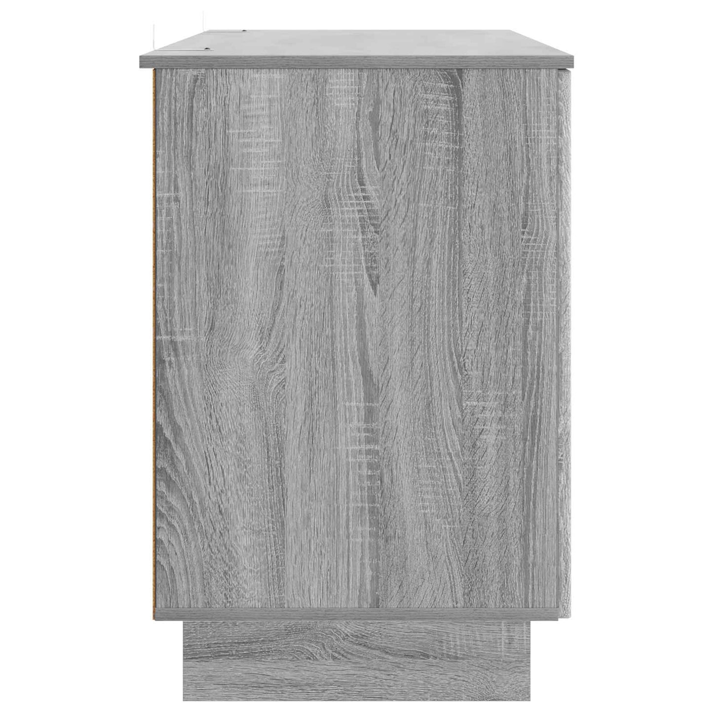 vidaXL Desk Grey Sonoma Engineered Wood 142.5 x 50 x 75 cm