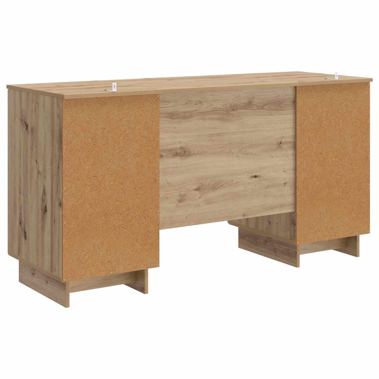 vidaXL Desk Artisan Oak Engineered Wood 142.5 x 50 x 75 cm