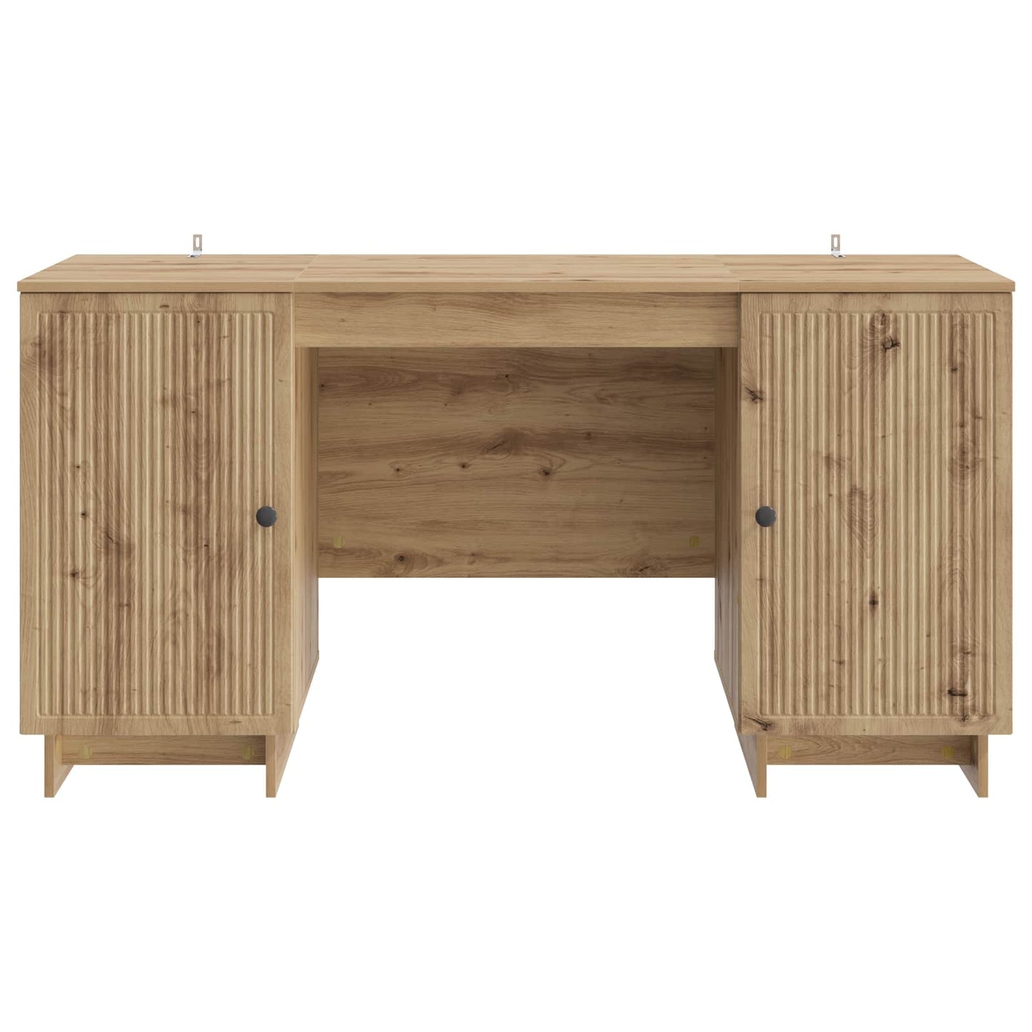 vidaXL Desk Artisan Oak Engineered Wood 142.5 x 50 x 75 cm