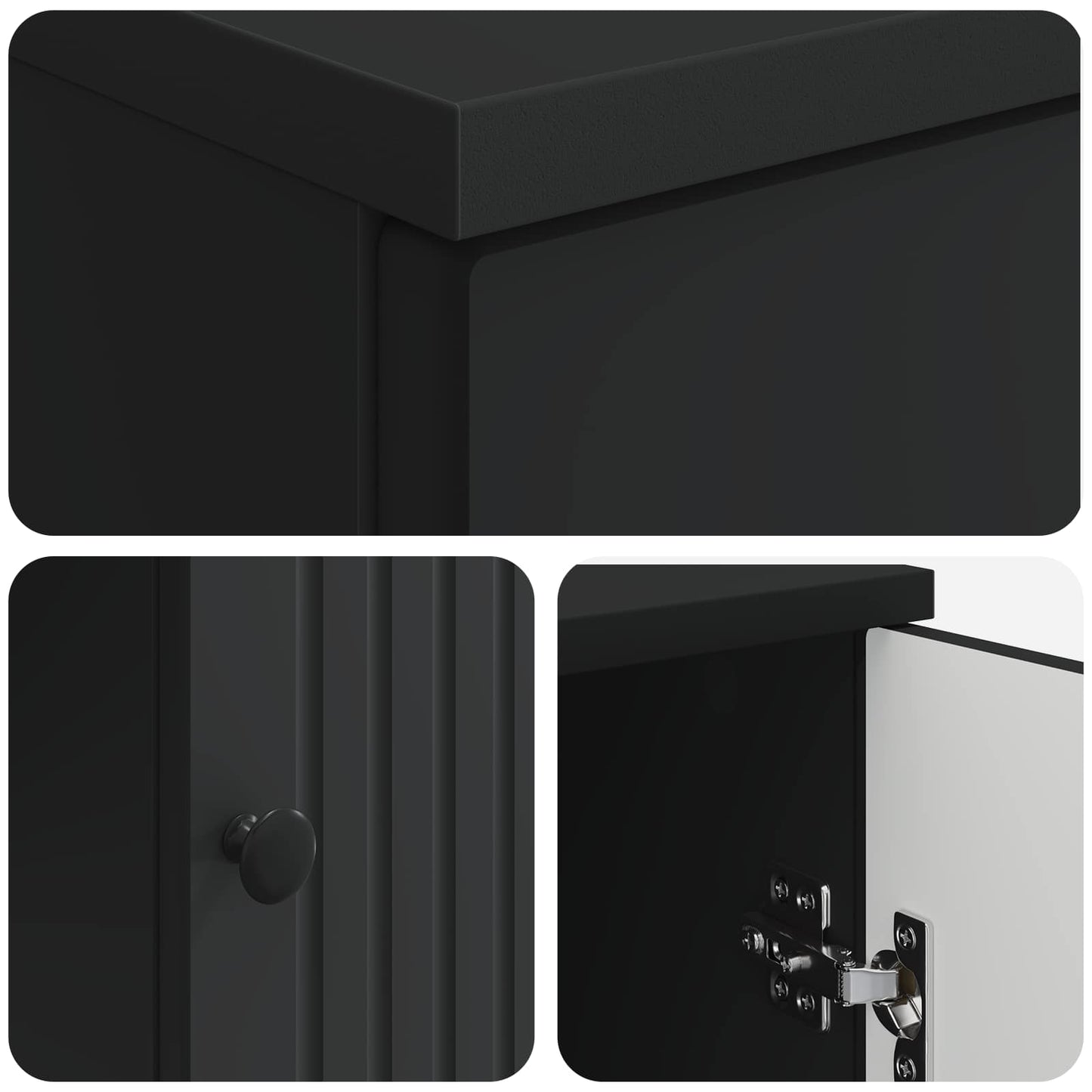 vidaXL Desk with Shelf Black 142.5 x 50 x 75 cm Engineered Wood