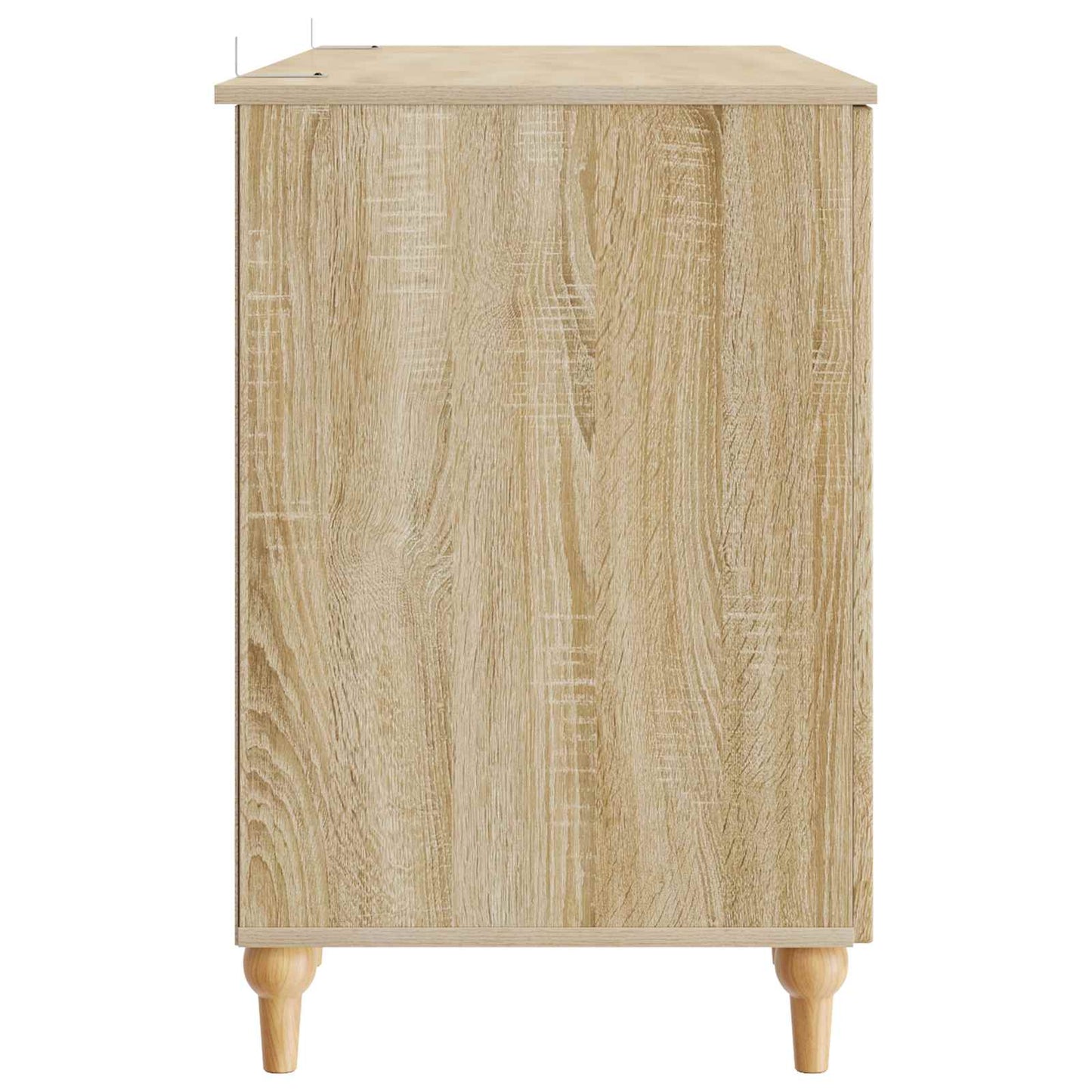 vidaXL Desk with Shelf Sonoma 142.5 x 50 x 75 cm Engineered Wood