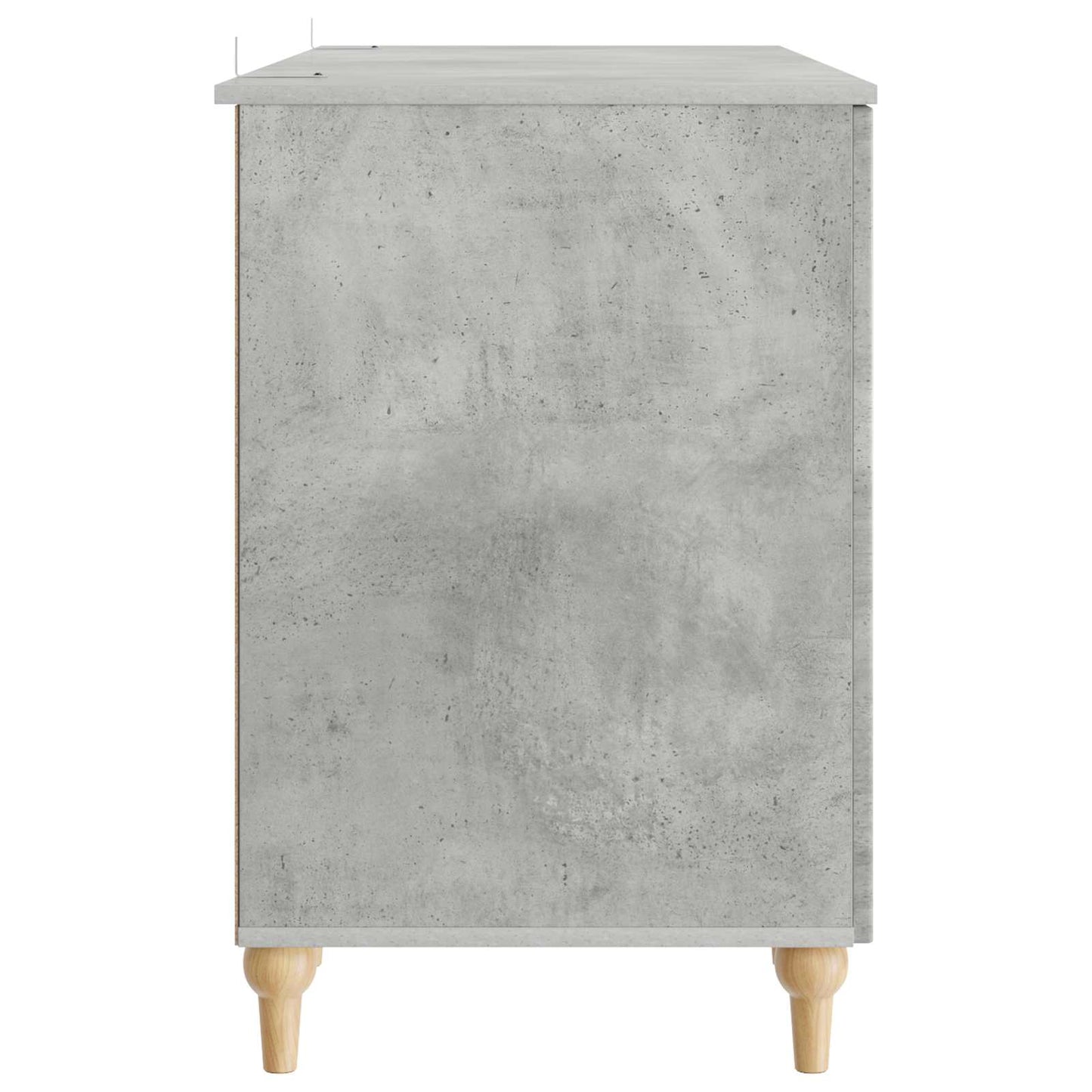 vidaXL Desk with Door Concrete Grey 142.5 x 50 x 75 cm Engineered Wood