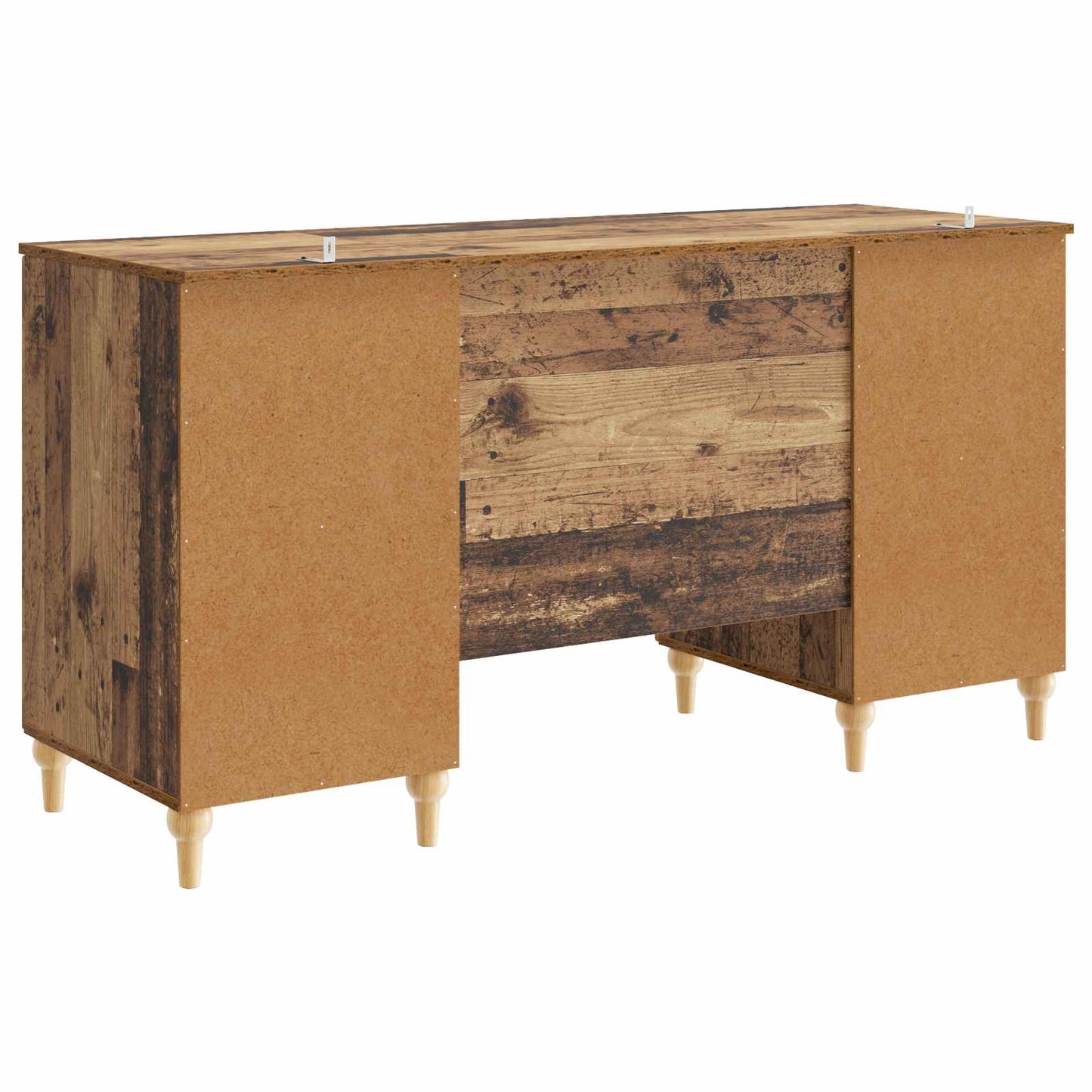 vidaXL Desk Old Wood 142.5 x 50 x 75 cm Engineered Wood