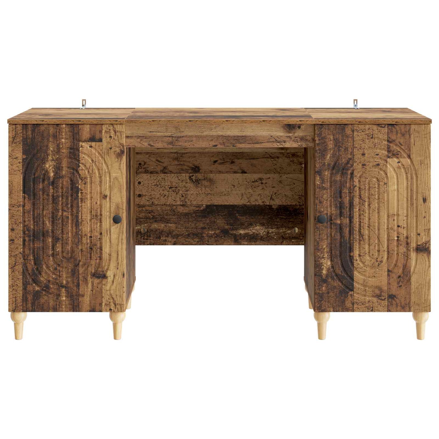 vidaXL Desk Old Wood 142.5 x 50 x 75 cm Engineered Wood