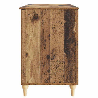 vidaXL Desk Old Wood 142.5 x 50 x 75 cm Engineered Wood