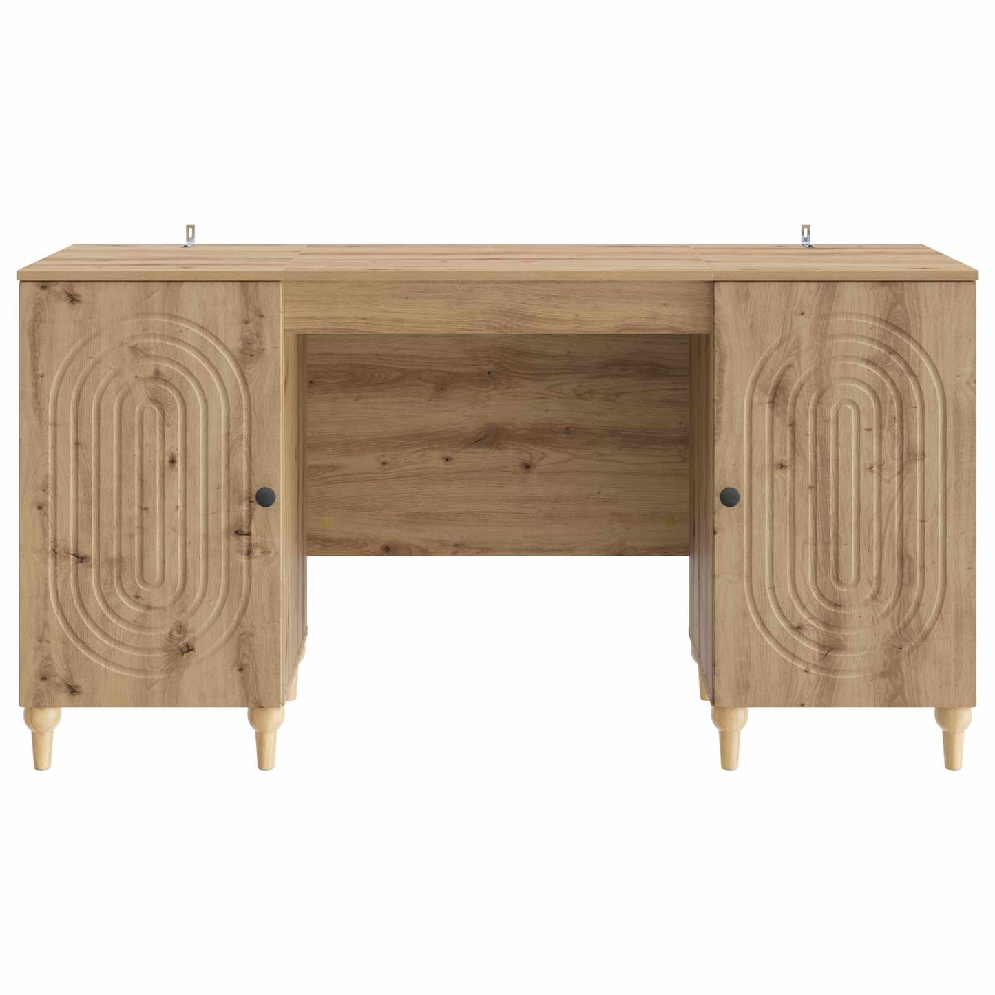 vidaXL Desk with Shelf Artisan Oak 142.5 x 50 x 75 cm Engineered Wood