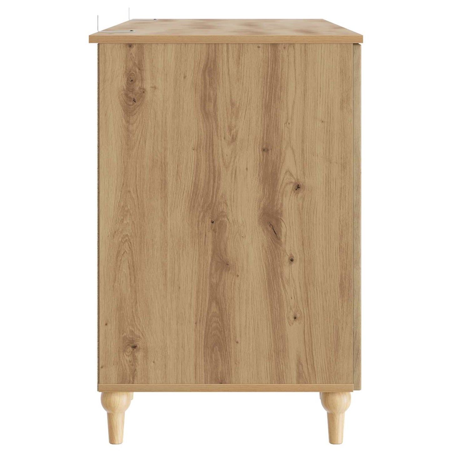vidaXL Desk with Shelf Artisan Oak 142.5 x 50 x 75 cm Engineered Wood