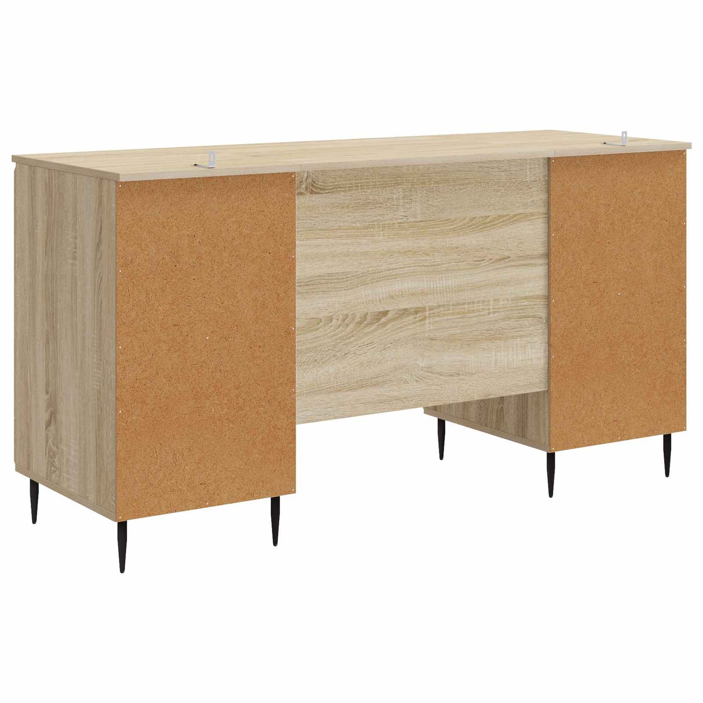 vidaXL Desk with Shelf Sonoma Oak 142.5 x 50 x 75 cm Engineered Wood