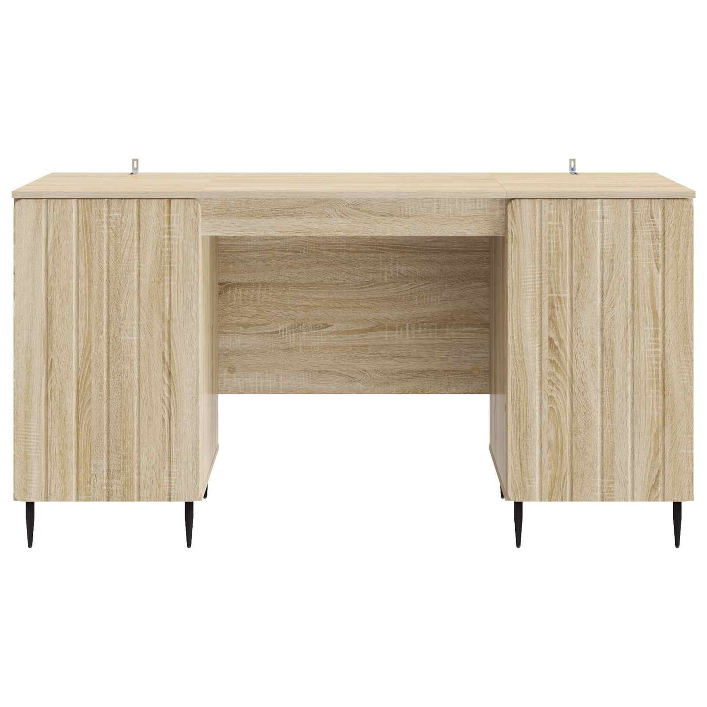 vidaXL Desk with Shelf Sonoma Oak 142.5 x 50 x 75 cm Engineered Wood