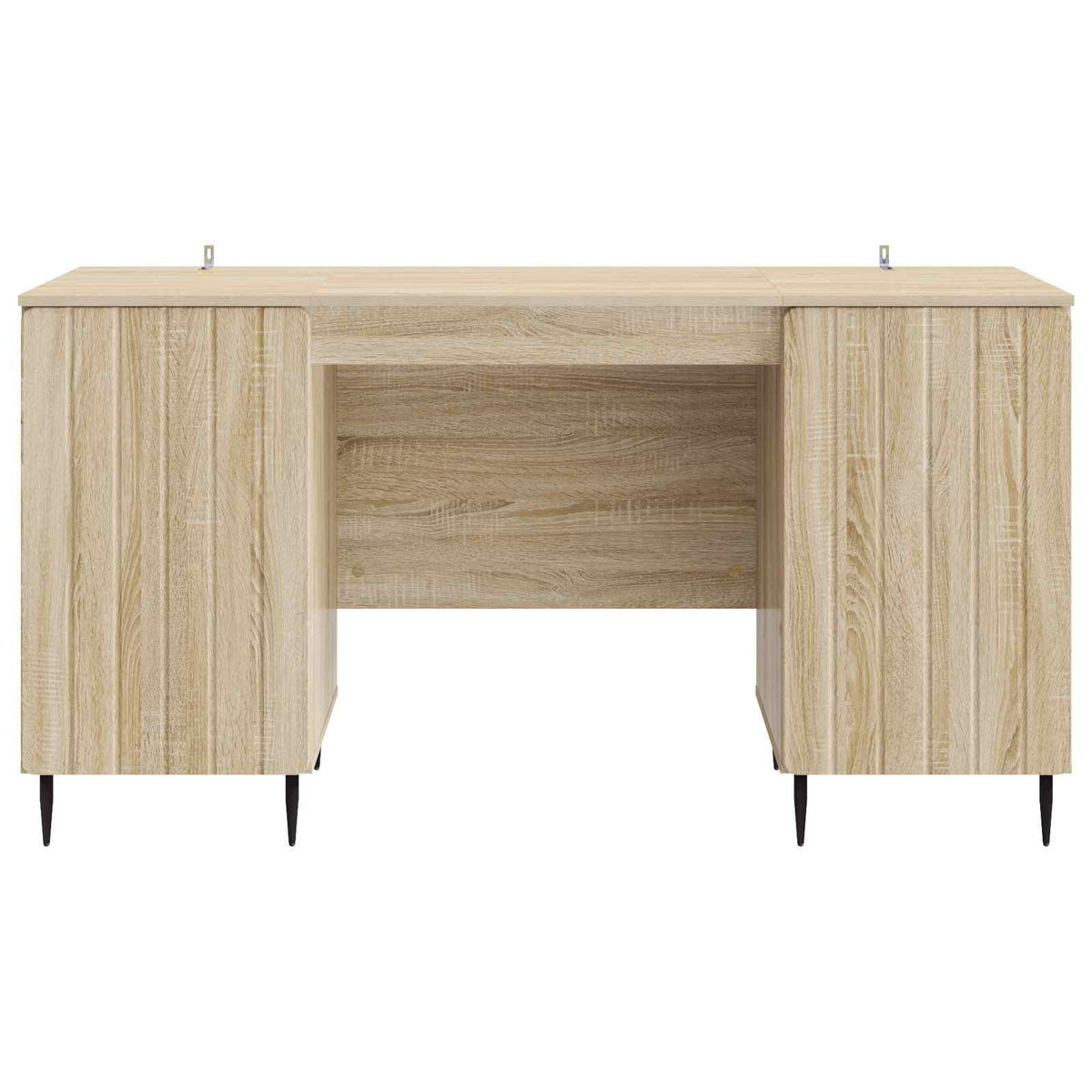 vidaXL Desk with Shelf Sonoma Oak 142.5 x 50 x 75 cm Engineered Wood