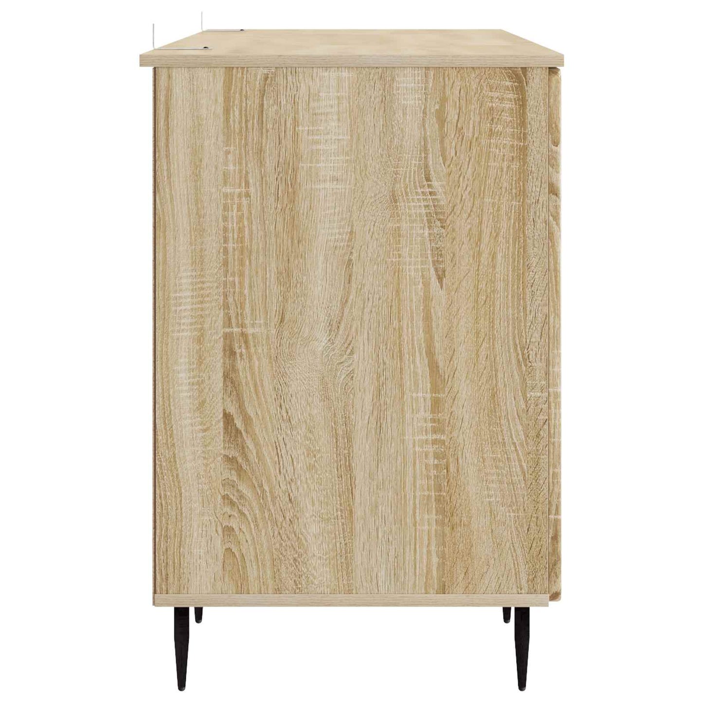 vidaXL Desk with Shelf Sonoma Oak 142.5 x 50 x 75 cm Engineered Wood