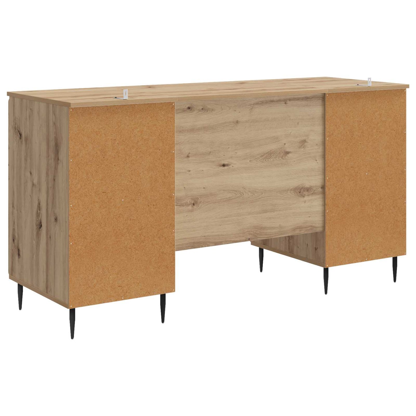 vidaXL Desk with Shelf Artisan Oak 142.5 x 50 x 75 cm Engineered Wood