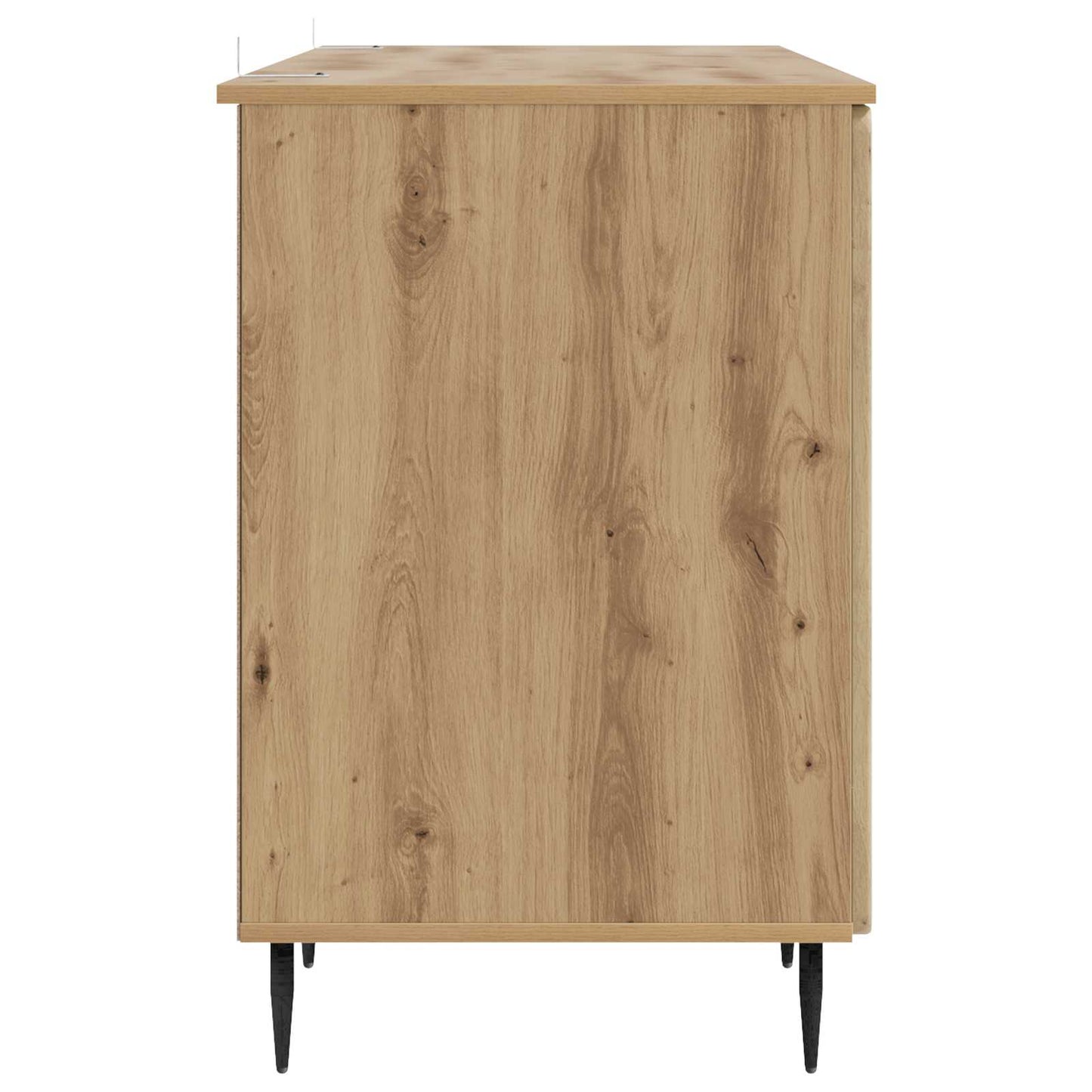 vidaXL Desk with Shelf Artisan Oak 142.5 x 50 x 75 cm Engineered Wood