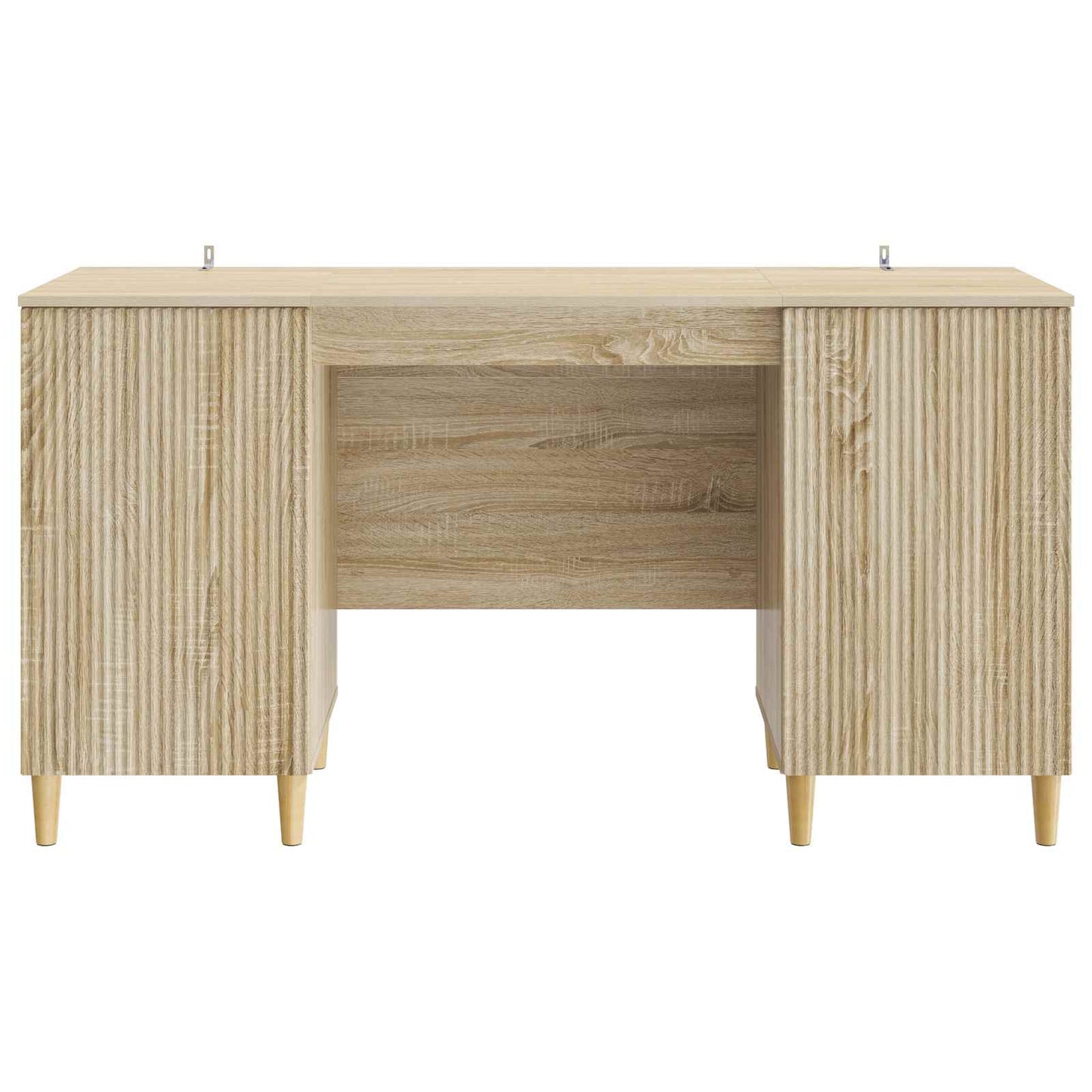vidaXL Desk with Shelf Sonoma Oak 142.5 x 50 x 75 cm Engineered Wood