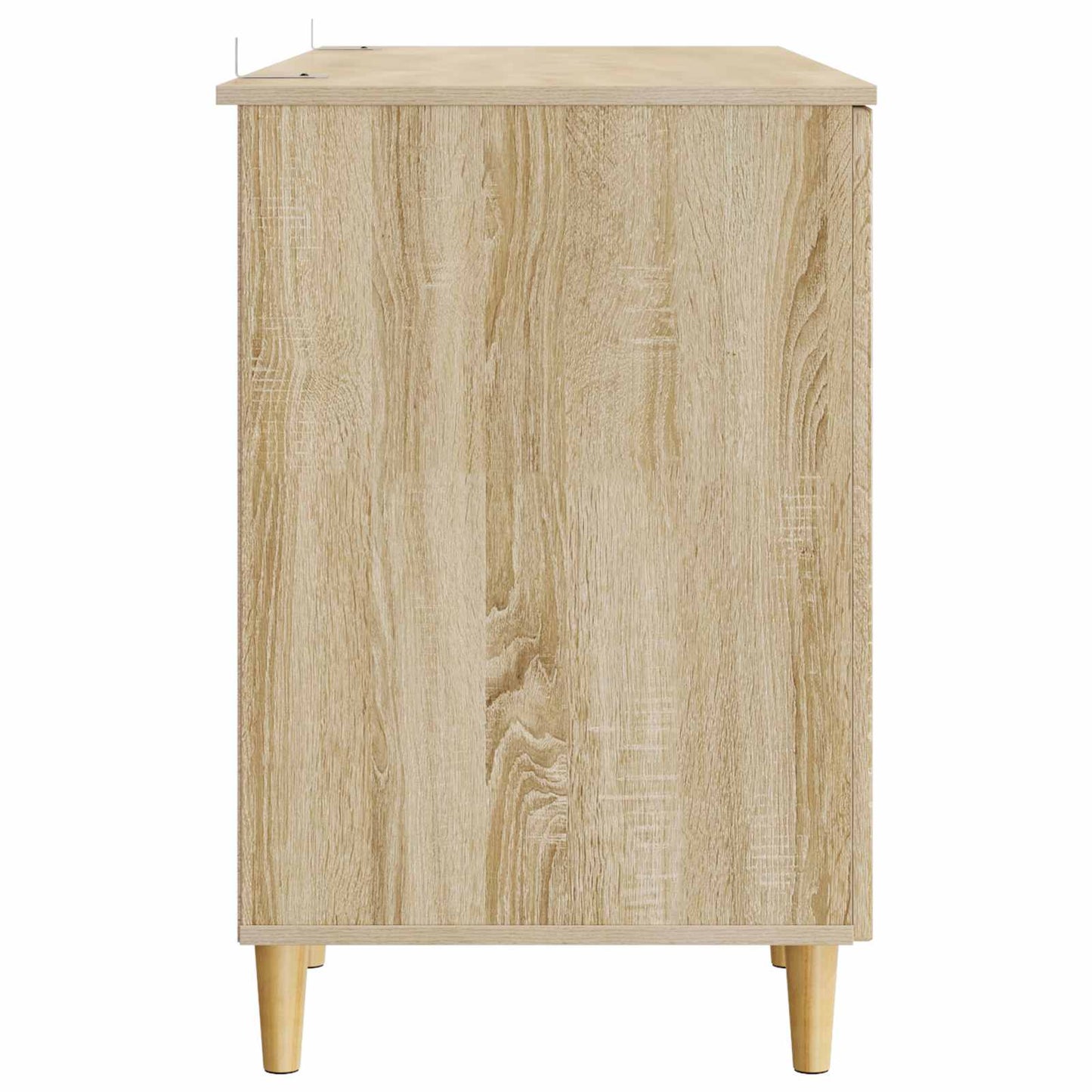 vidaXL Desk with Shelf Sonoma Oak 142.5 x 50 x 75 cm Engineered Wood