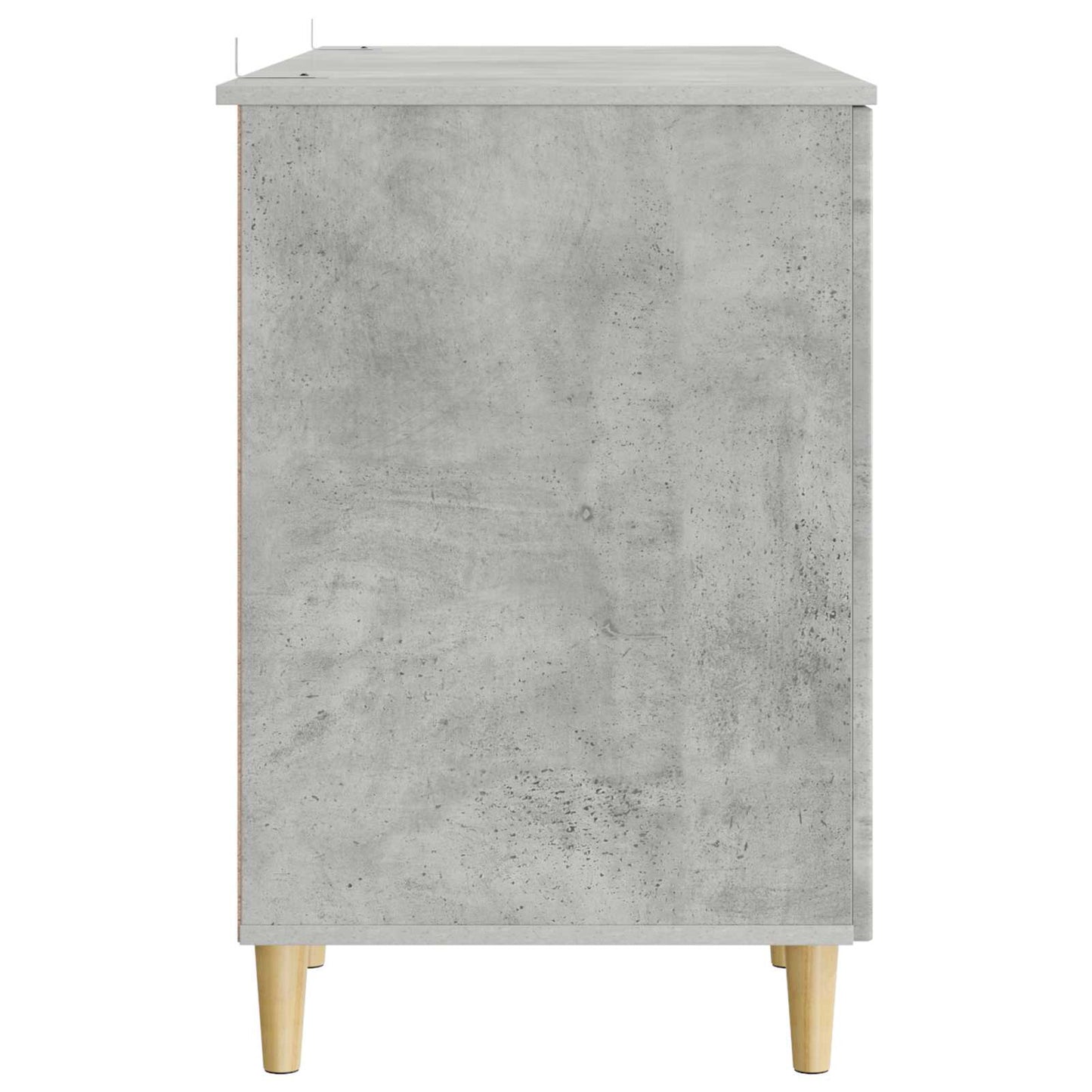 vidaXL Desk with Door Concrete Grey 142.5 x 50 x 75 cm Engineered Wood