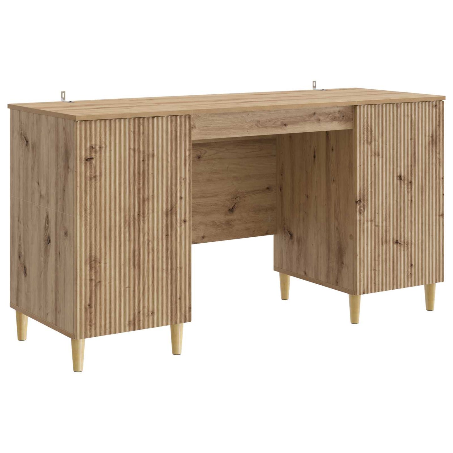 vidaXL Desk Artisan Oak Engineered Wood 142.5 x 50 x 75 cm