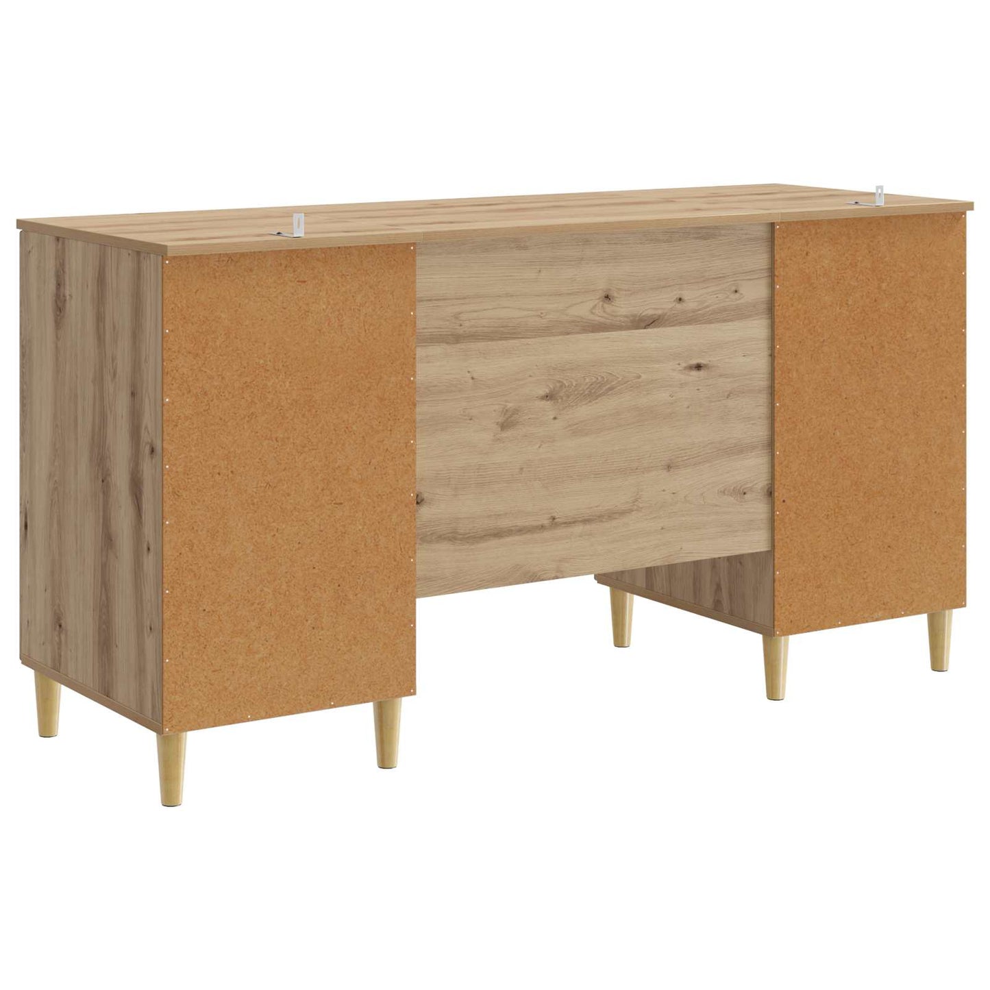 vidaXL Desk with Shelf Artisan Oak 142.5 x 50 x 75 cm Engineered Wood