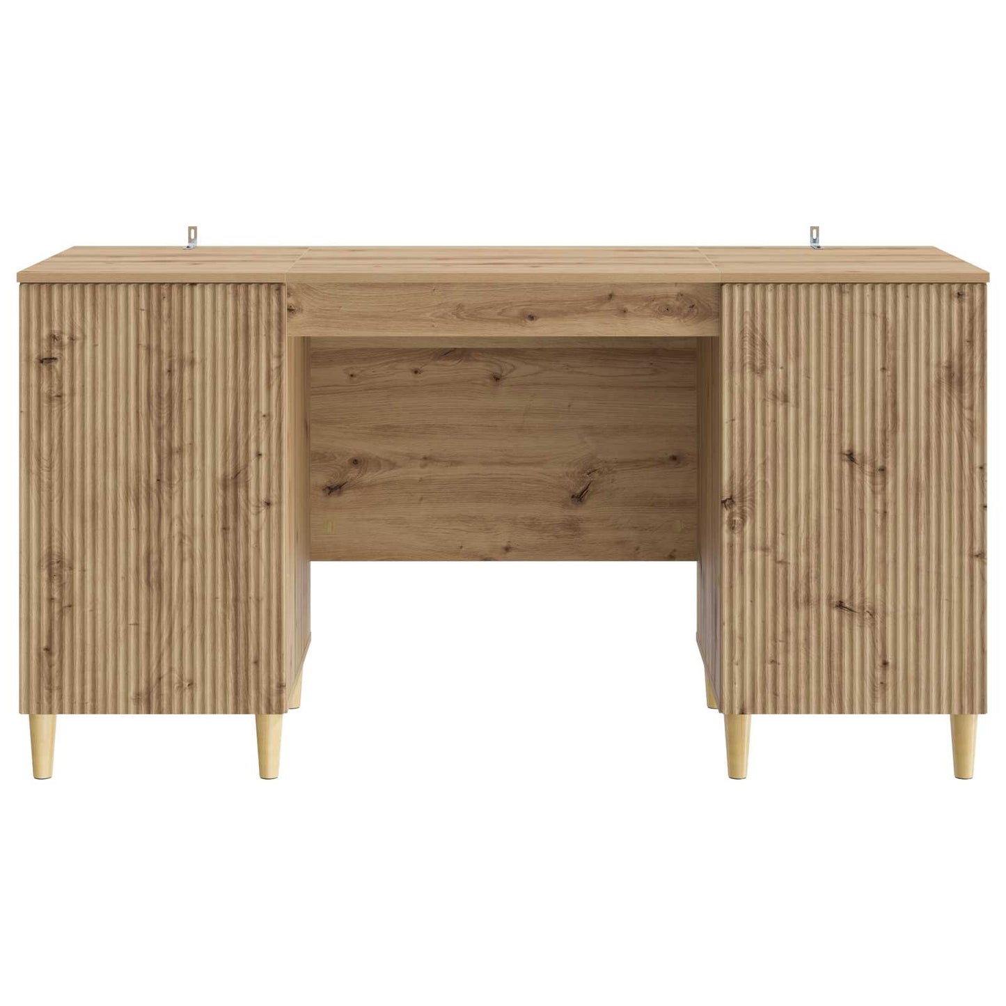 vidaXL Desk with Shelf Artisan Oak 142.5 x 50 x 75 cm Engineered Wood