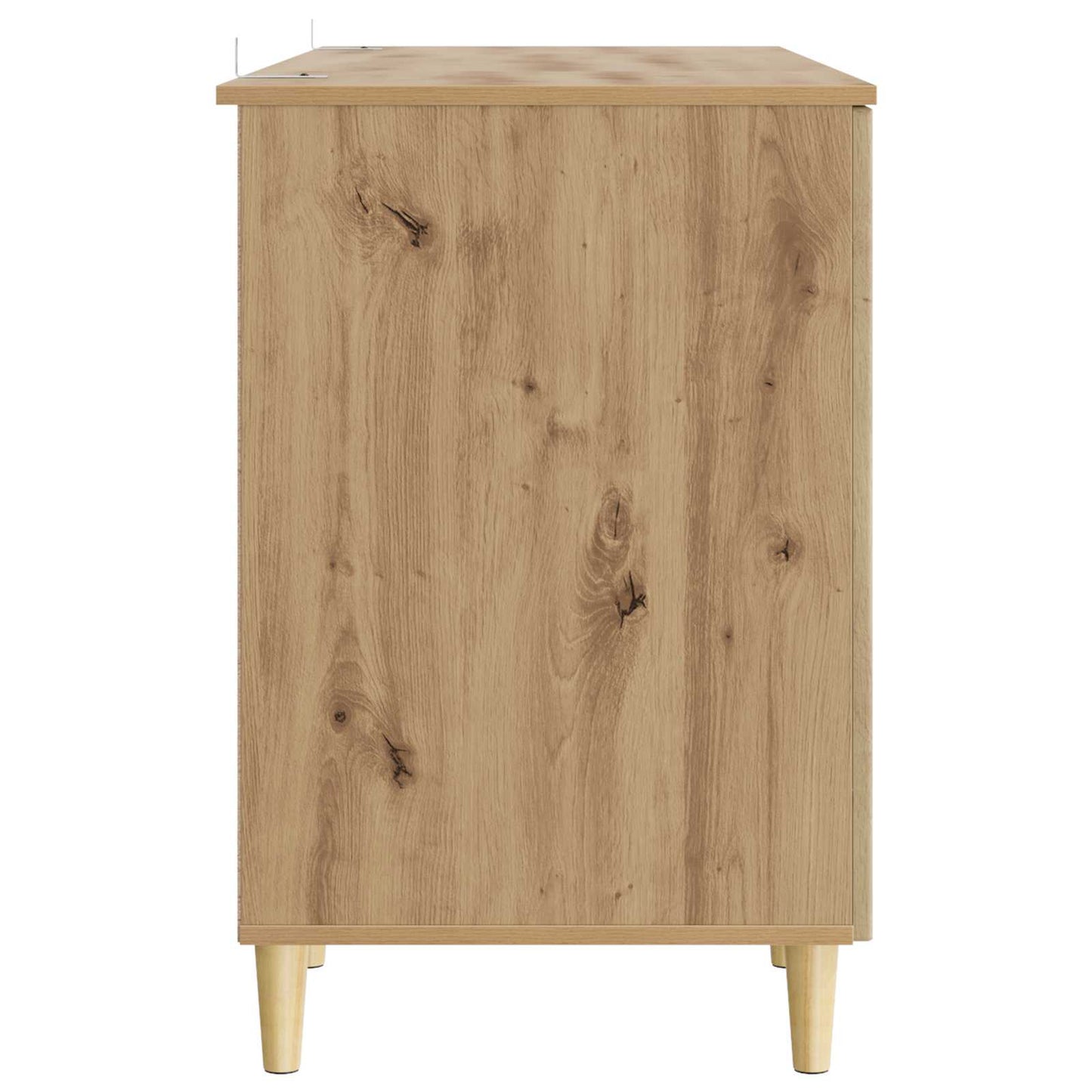 vidaXL Desk with Shelf Artisan Oak 142.5 x 50 x 75 cm Engineered Wood
