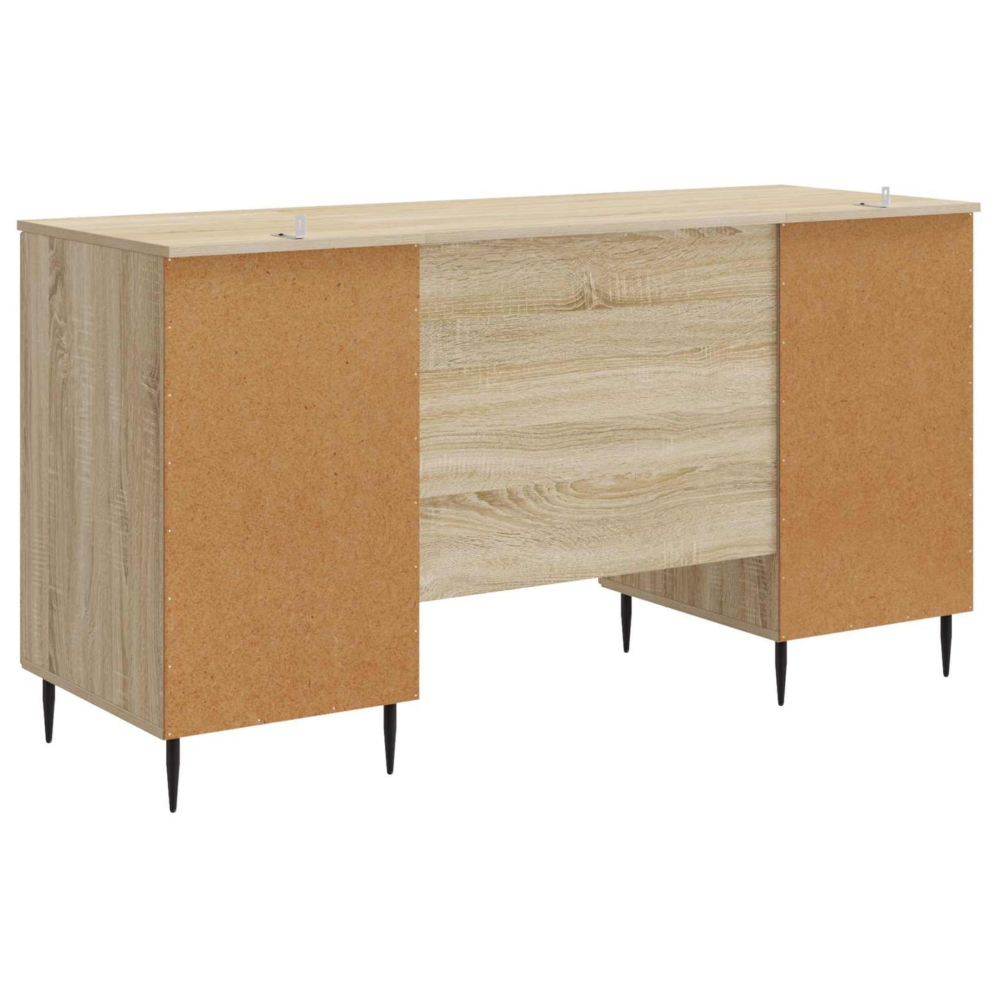 vidaXL Desk with Shelf Sonoma Oak 142.5 x 50 x 75 cm Engineered Wood