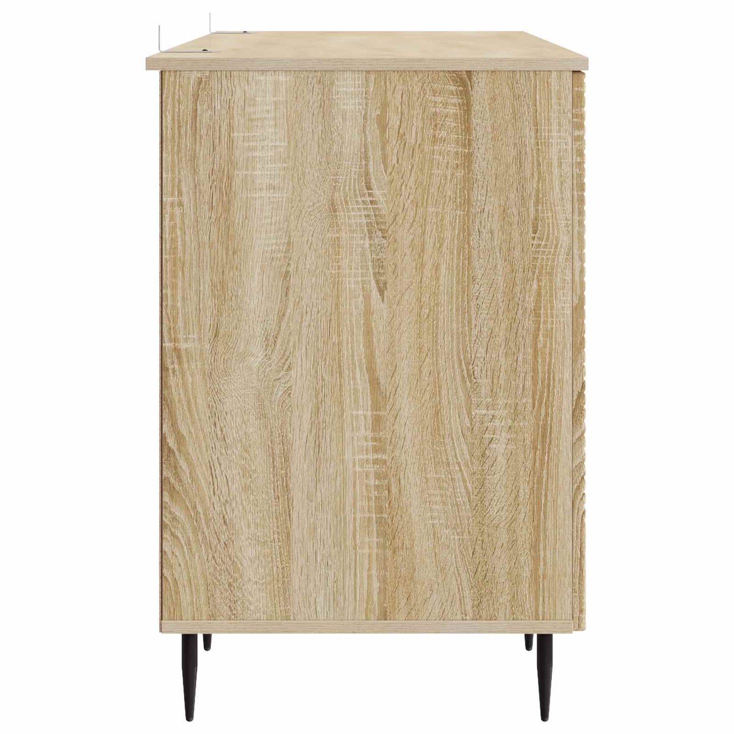 vidaXL Desk with Shelf Sonoma Oak 142.5 x 50 x 75 cm Engineered Wood