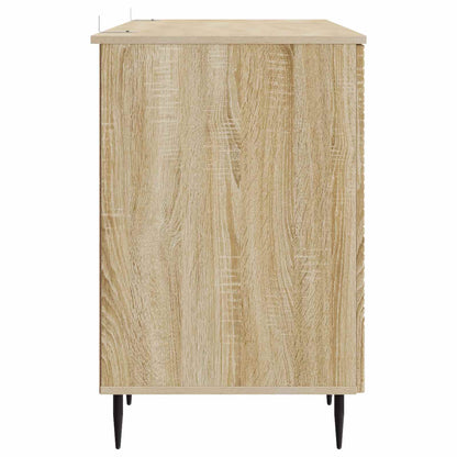 vidaXL Desk with Shelf Sonoma Oak 142.5 x 50 x 75 cm Engineered Wood