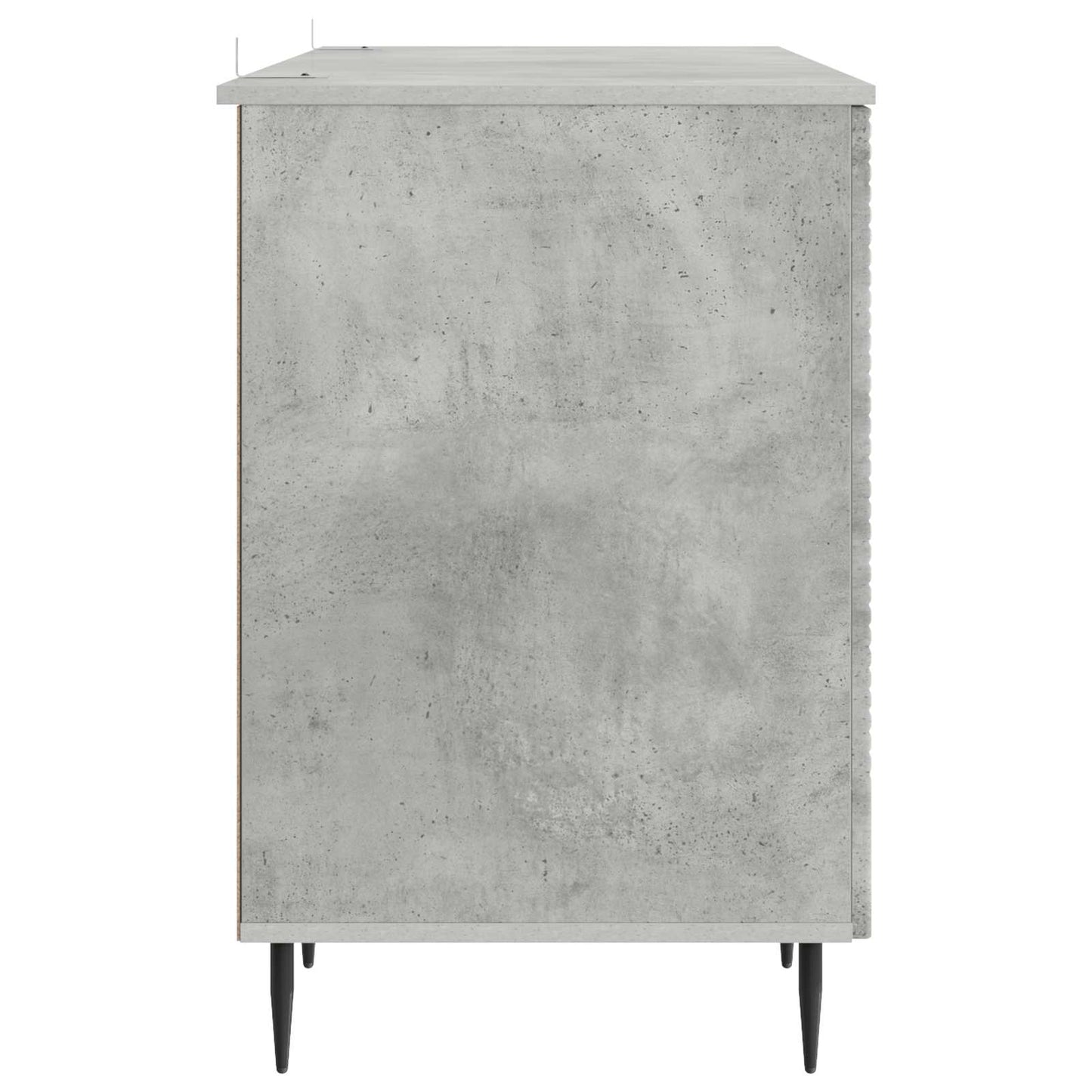 vidaXL Desk with Door Concrete Grey 142.5 x 50 x 75 cm Engineered Wood