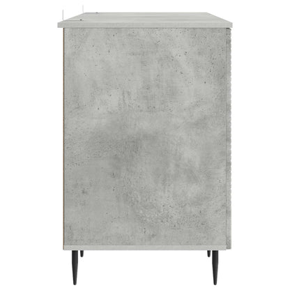 vidaXL Desk with Door Concrete Grey 142.5 x 50 x 75 cm Engineered Wood