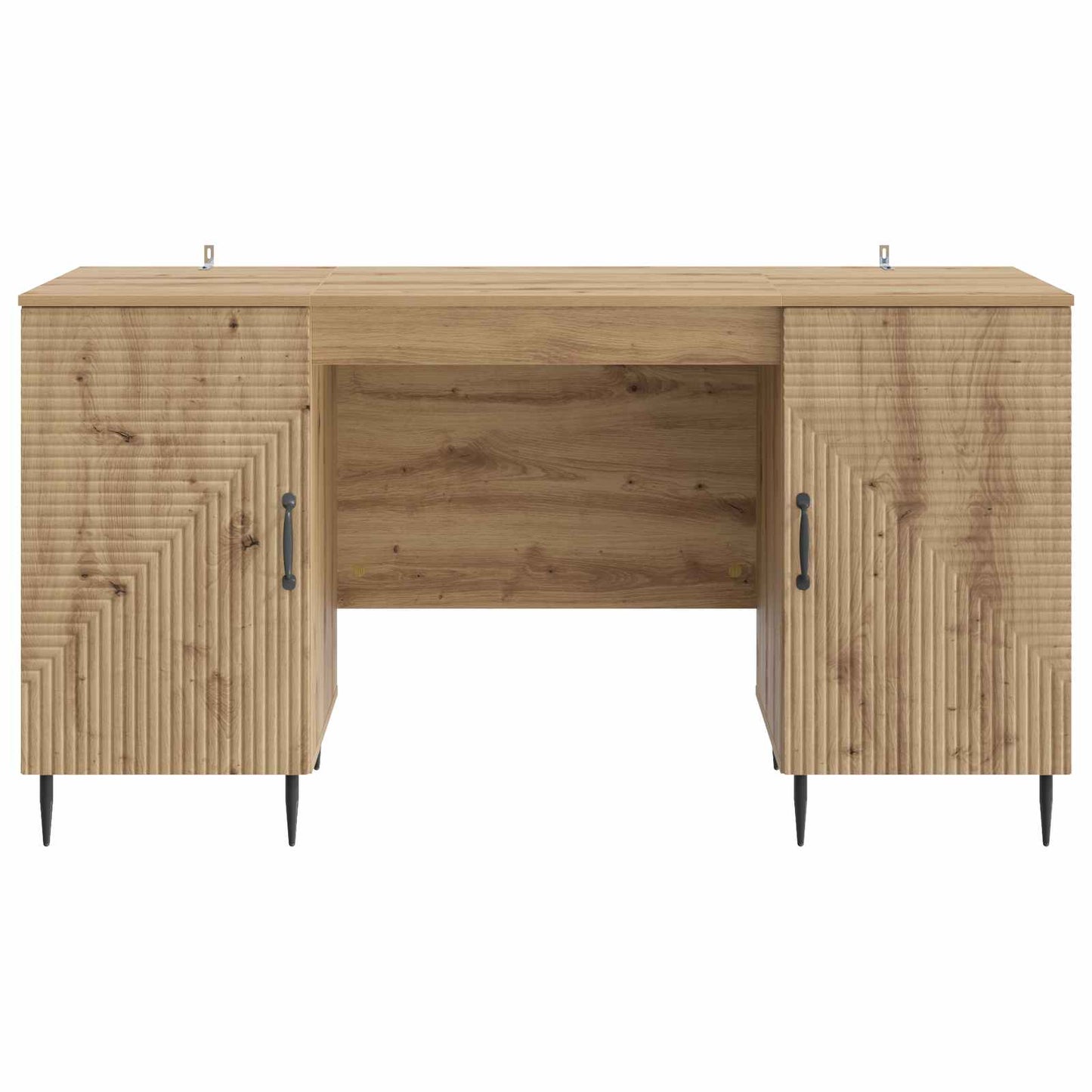 vidaXL Desk with Shelf Artisan Oak 142.5 x 50 x 75 cm Engineered Wood