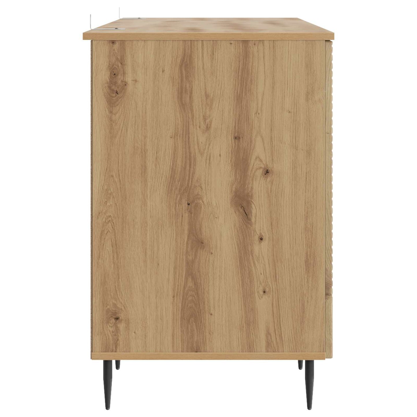 vidaXL Desk with Shelf Artisan Oak 142.5 x 50 x 75 cm Engineered Wood