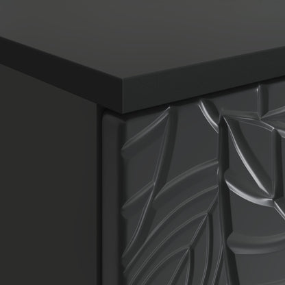 vidaXL Desk Black Engineered Wood 142.5 x 50 x 75 cm