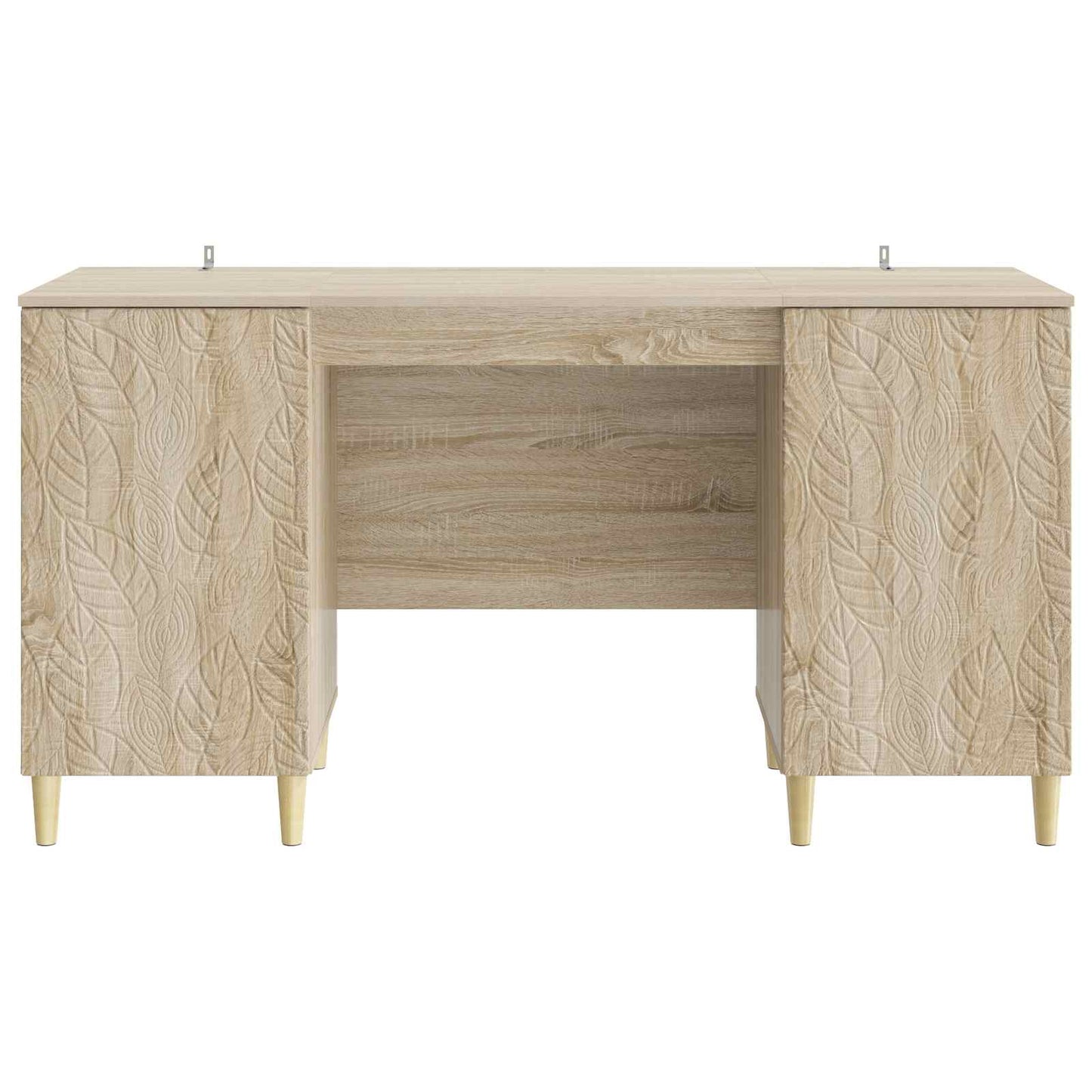 vidaXL Desk Sonoma Oak Engineered Wood 142.5 x 50 x 75 cm