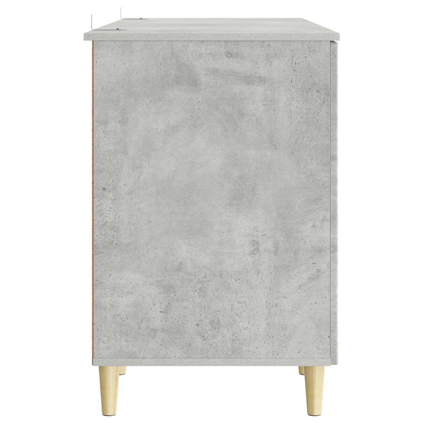 vidaXL Desk Concrete Grey Engineered Wood 142.5 x 50 x 75 cm