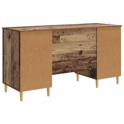 vidaXL Desk Old Wood Engineered Wood 142.5 x 50 x 75 cm