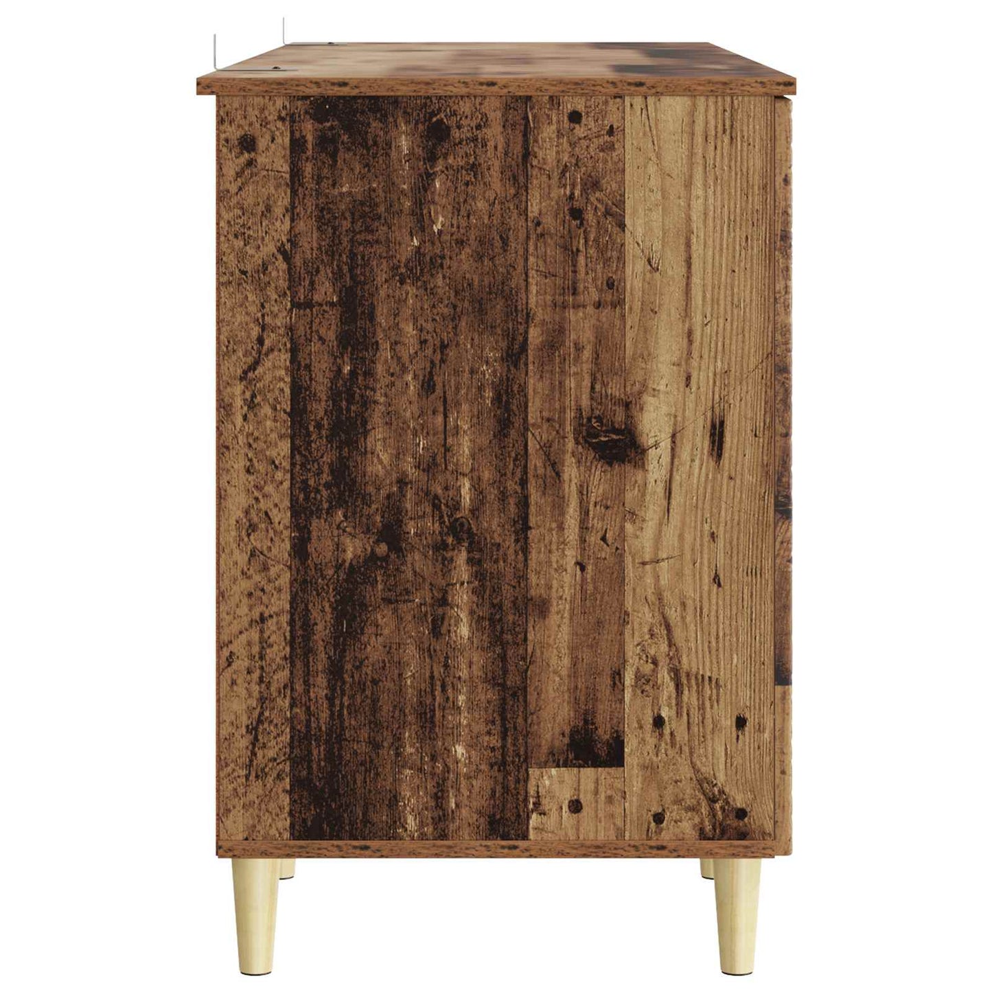 vidaXL Desk Old Wood Engineered Wood 142.5 x 50 x 75 cm