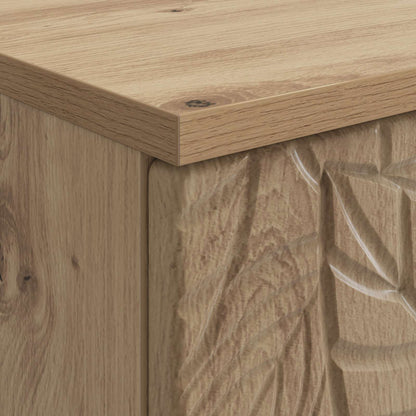 vidaXL Desk Artisan Oak Engineered Wood 142.5 x 50 x 75 cm