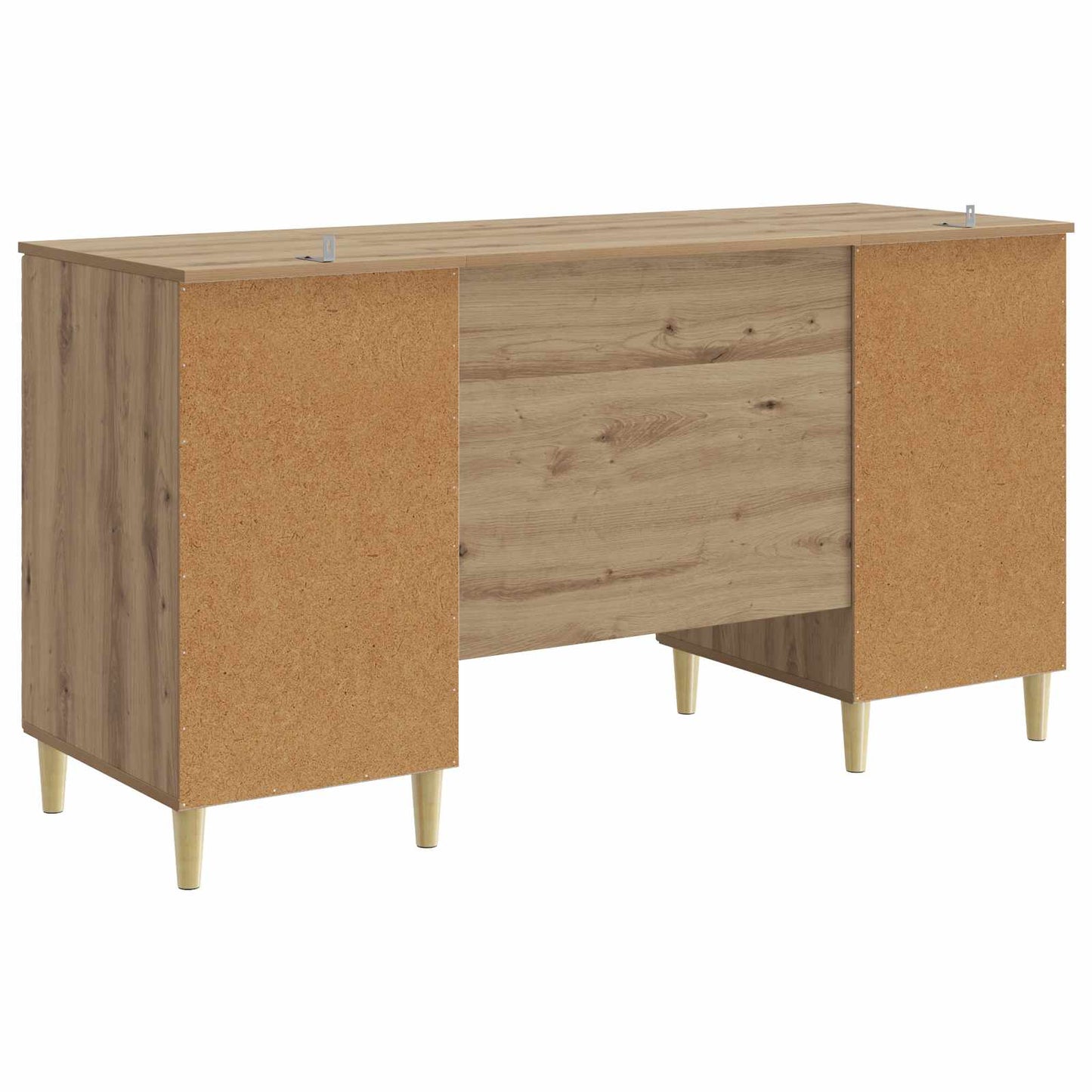 vidaXL Desk Artisan Oak Engineered Wood 142.5 x 50 x 75 cm