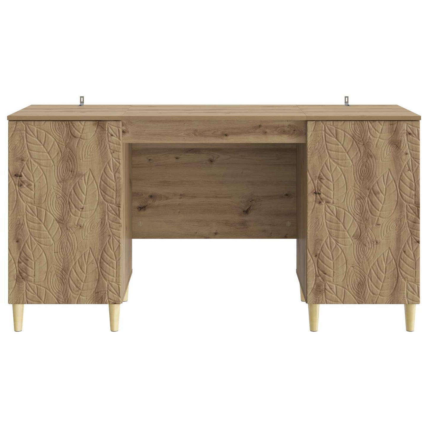 vidaXL Desk Artisan Oak Engineered Wood 142.5 x 50 x 75 cm