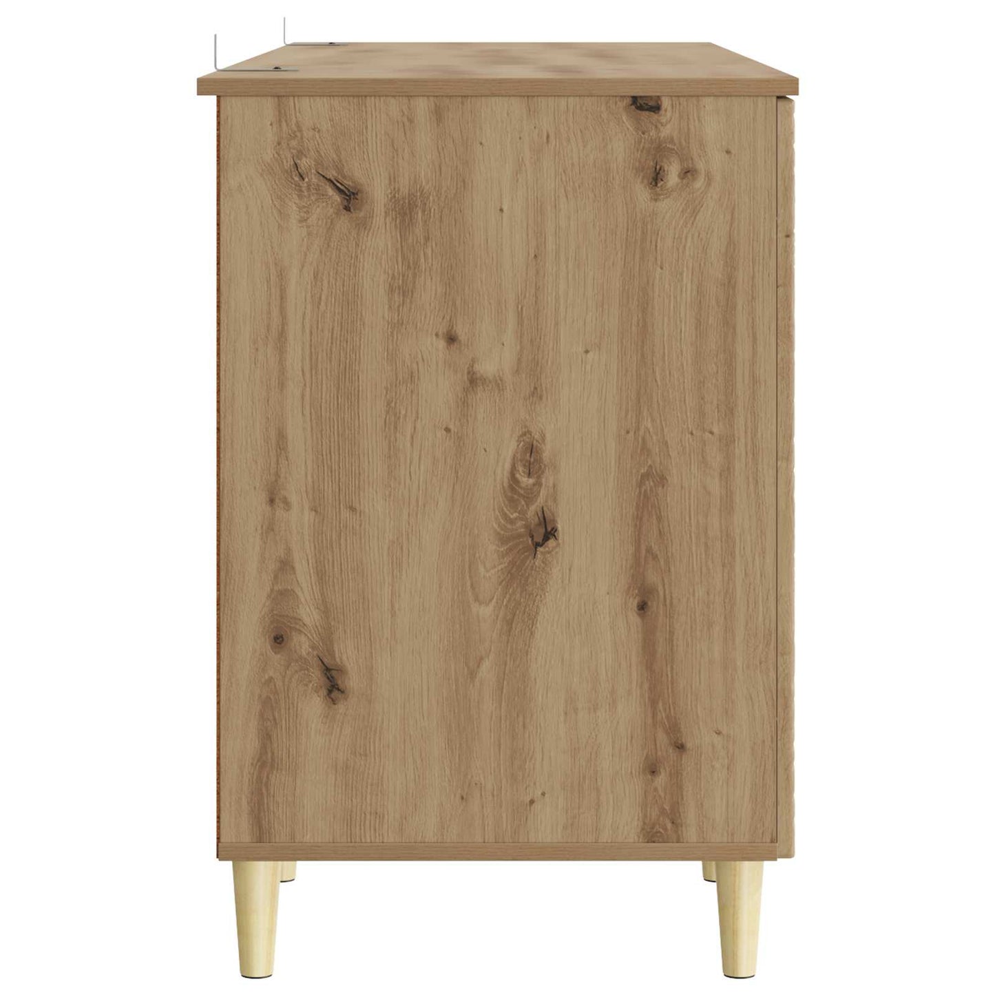 vidaXL Desk Artisan Oak Engineered Wood 142.5 x 50 x 75 cm