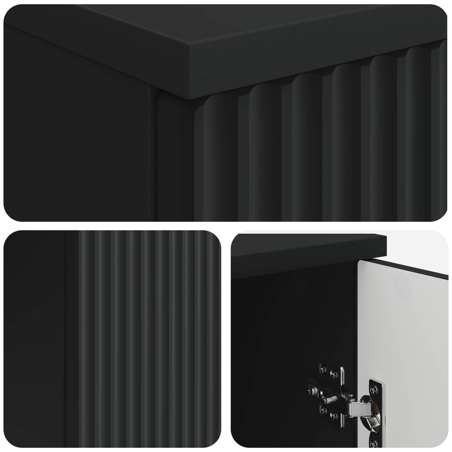 vidaXL Desk with Shelf Black 142.5 x 50 x 75 cm Engineered Wood