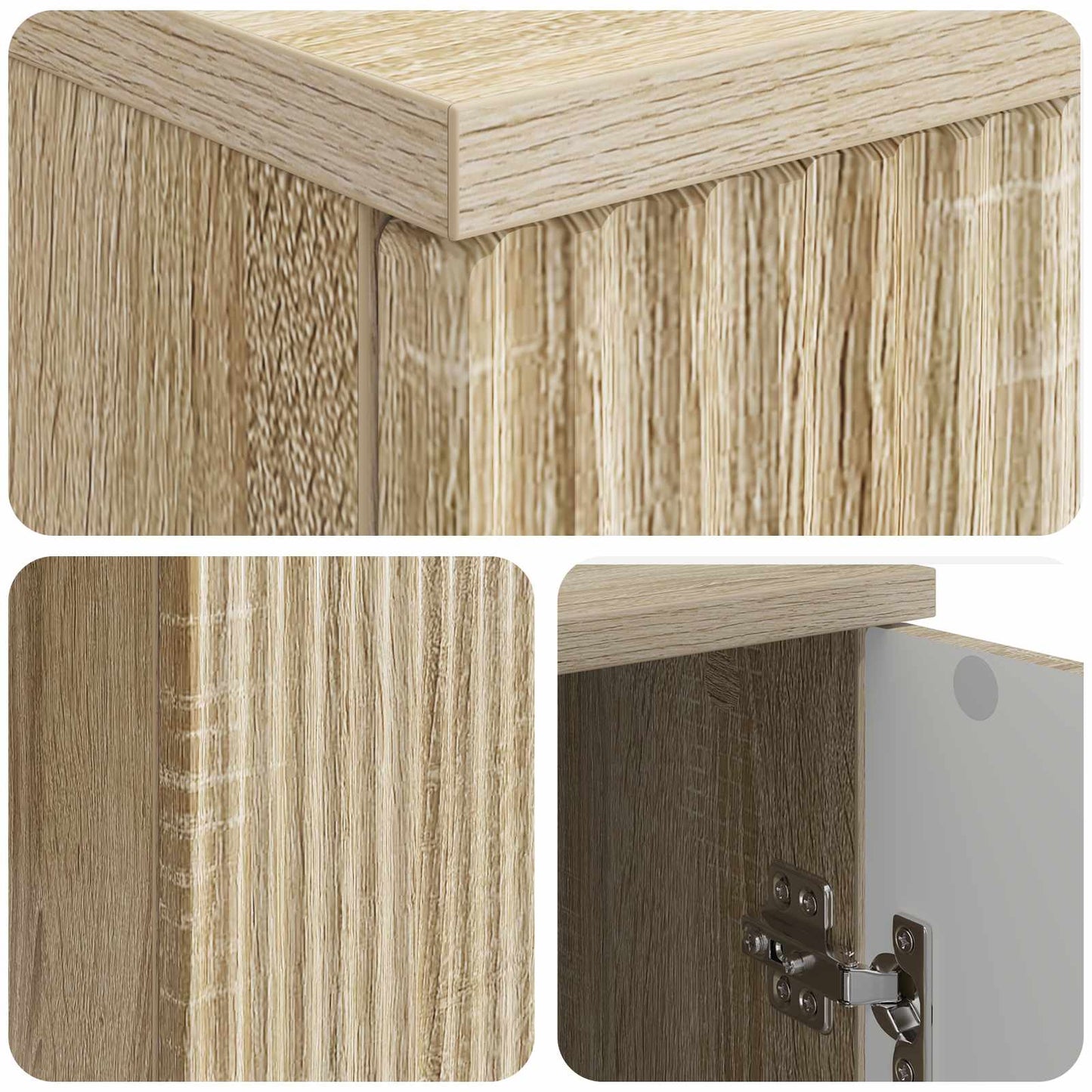 vidaXL Desk with Shelf Sonoma Oak 142.5 x 50 x 75 cm Engineered Wood