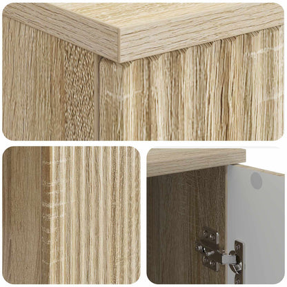 vidaXL Desk with Shelf Sonoma Oak 142.5 x 50 x 75 cm Engineered Wood
