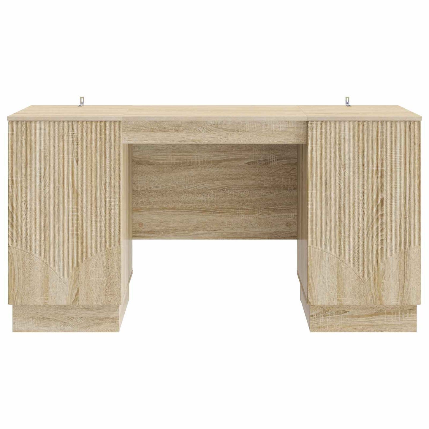 vidaXL Desk with Shelf Sonoma Oak 142.5 x 50 x 75 cm Engineered Wood
