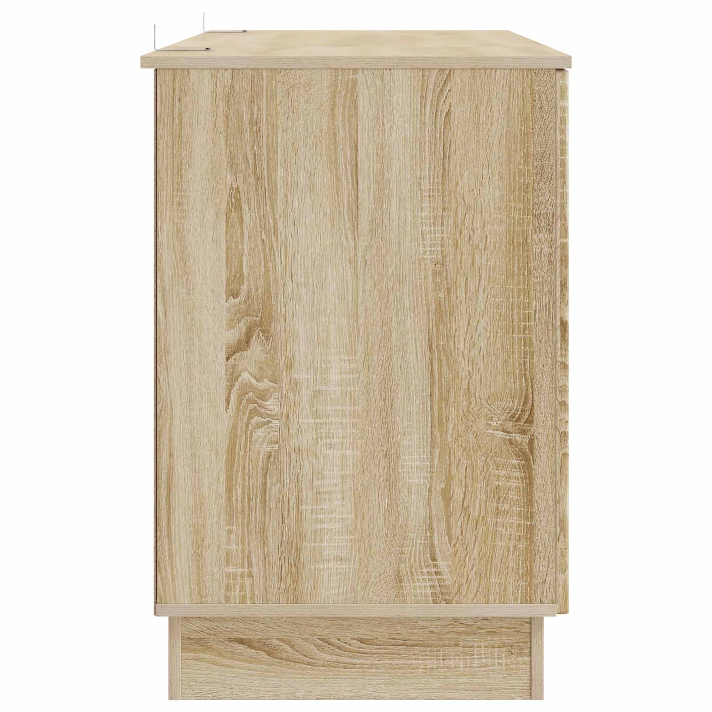 vidaXL Desk with Shelf Sonoma Oak 142.5 x 50 x 75 cm Engineered Wood