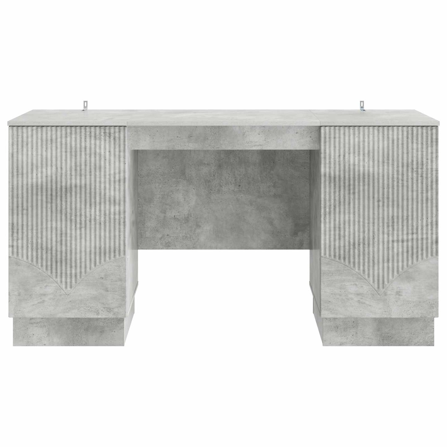 vidaXL Desk with Door Concrete Grey 142.5 x 50 x 75 cm Engineered Wood