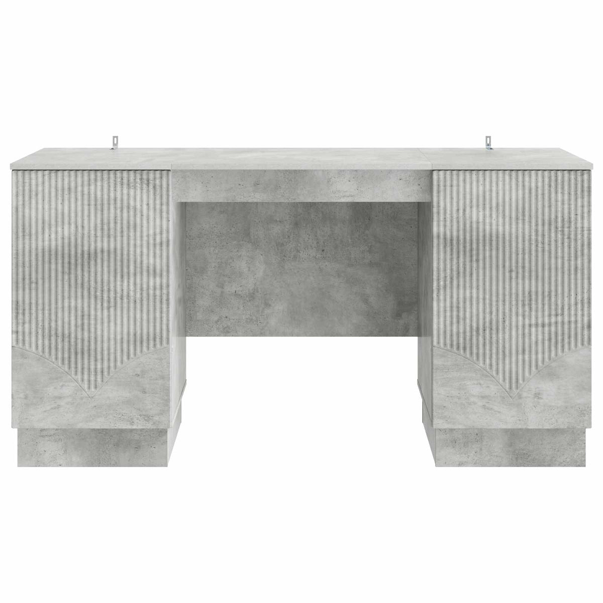 vidaXL Desk Concrete Grey 142.5 x 50 x 75 cm Engineered Wood