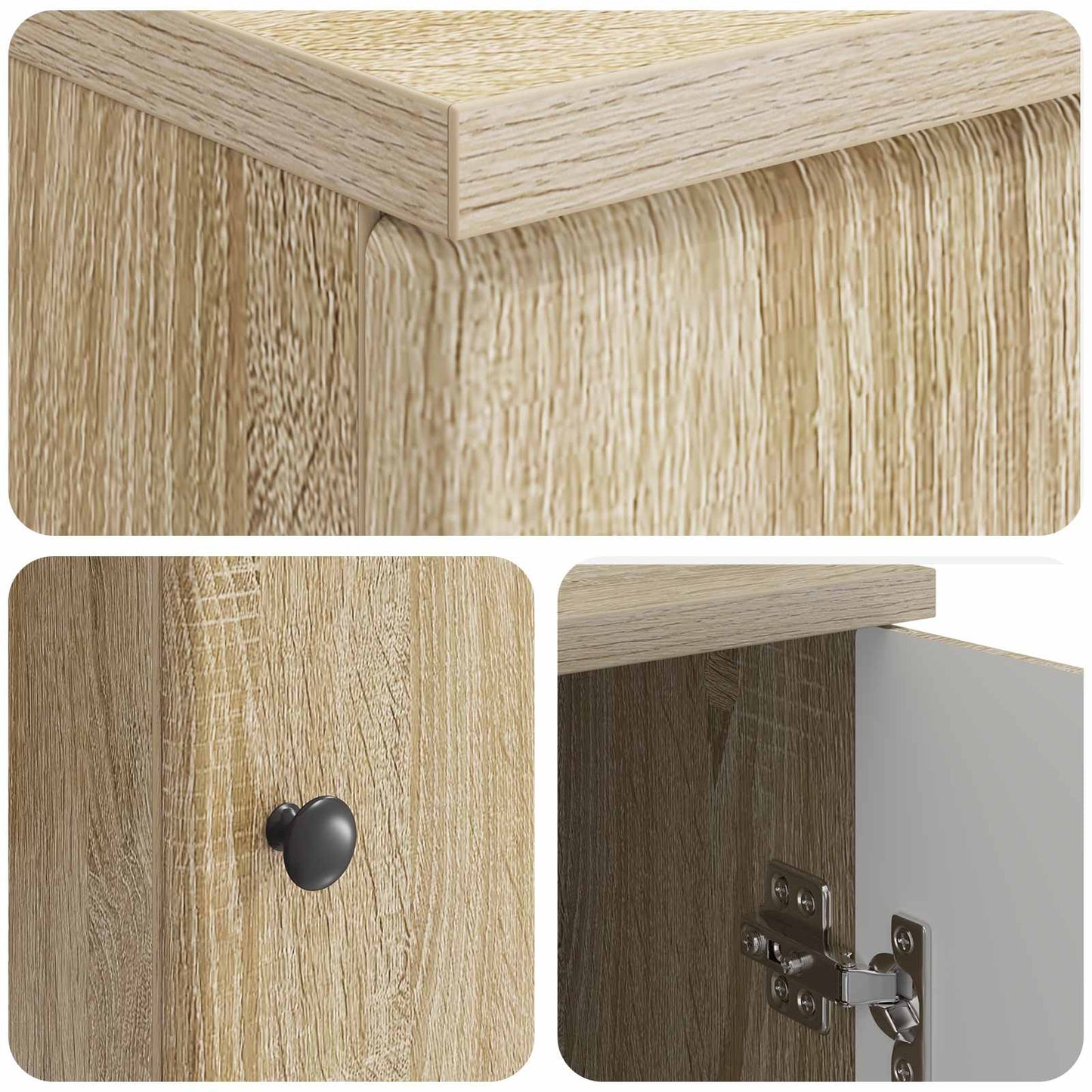 vidaXL Desk with Shelf Sonoma Oak 142.5 x 50 x 75 cm Engineered Wood