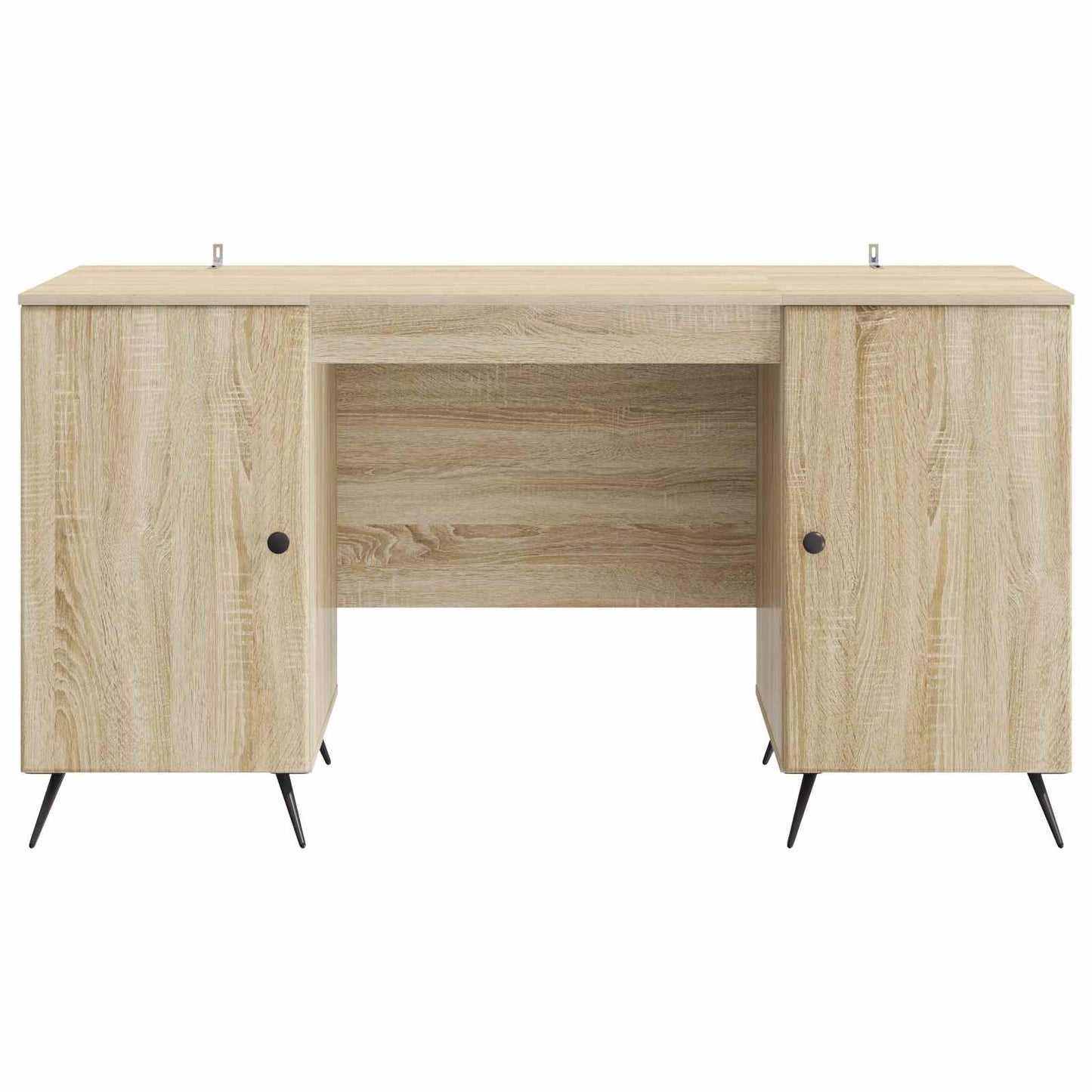 vidaXL Desk with Shelf Sonoma Oak 142.5 x 50 x 75 cm Engineered Wood