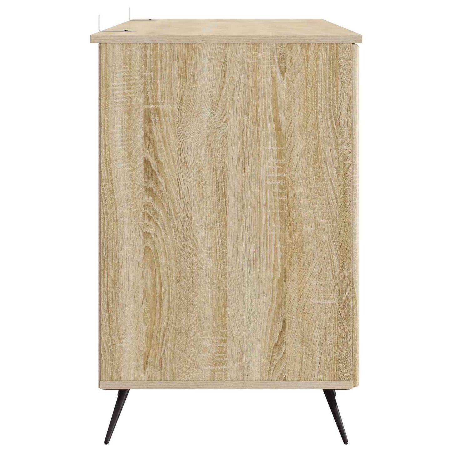 vidaXL Desk with Shelf Sonoma Oak 142.5 x 50 x 75 cm Engineered Wood